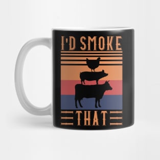 BBQ Grilling Barbecue I'D SMOKE THAT Mug